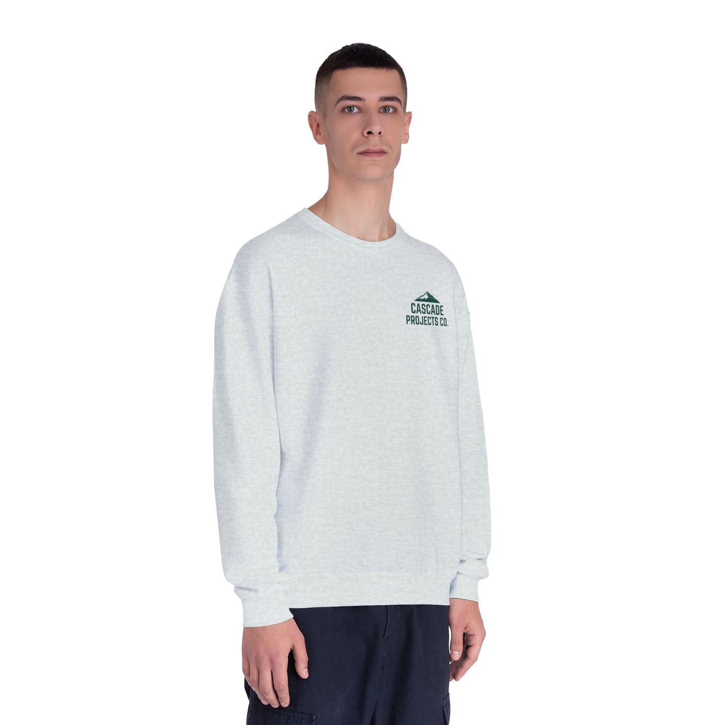 Cascade Projects Co. Crewneck Sweatshirt — Mountain Logo Pullover