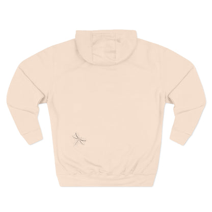 Dragonfly Minimalist Hoodie — Subtle Line Art Fleece Pullover
