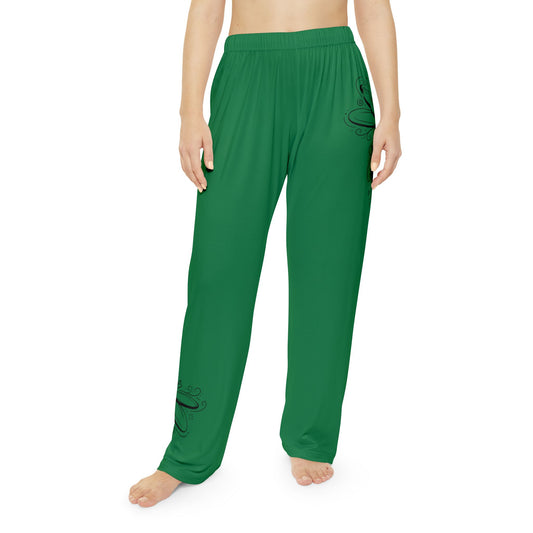 Dragonfly Women's Loungewear Pajama Bottoms - Shamrock Green