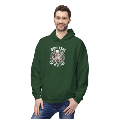 Octopus Logo Hoodie — "Odd Tees and Inklings" Graphic Pullover