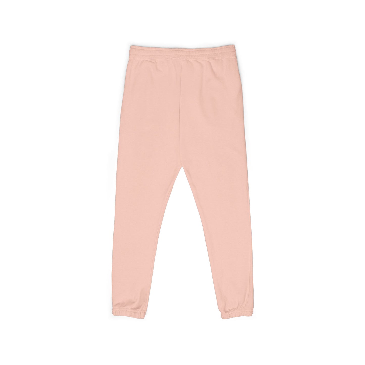 Rose Script Sweatpants — Garment-Dyed Fleece Joggers with Rose & "Love" Script