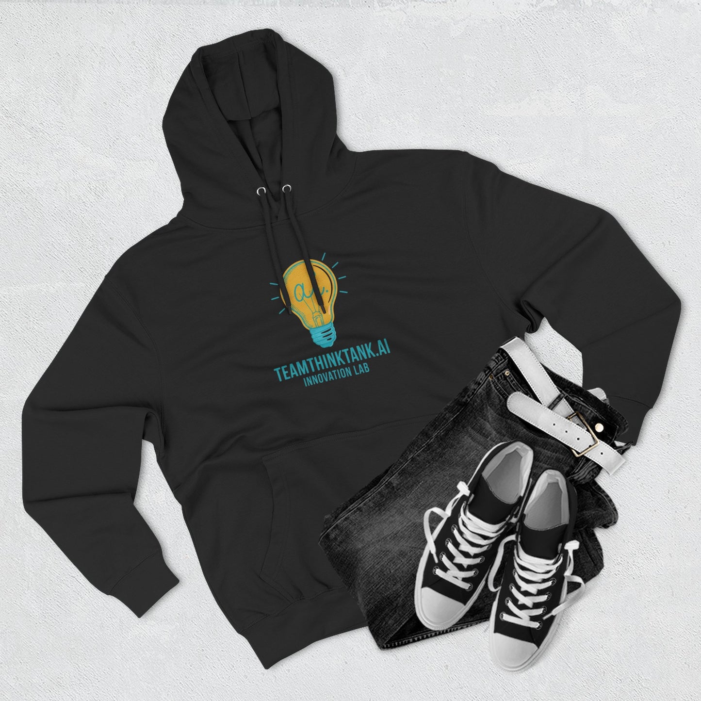 TeamThinkTank.AI Innovation Lab Brightbult Hoodie — Corp Colorway Logo Pullover