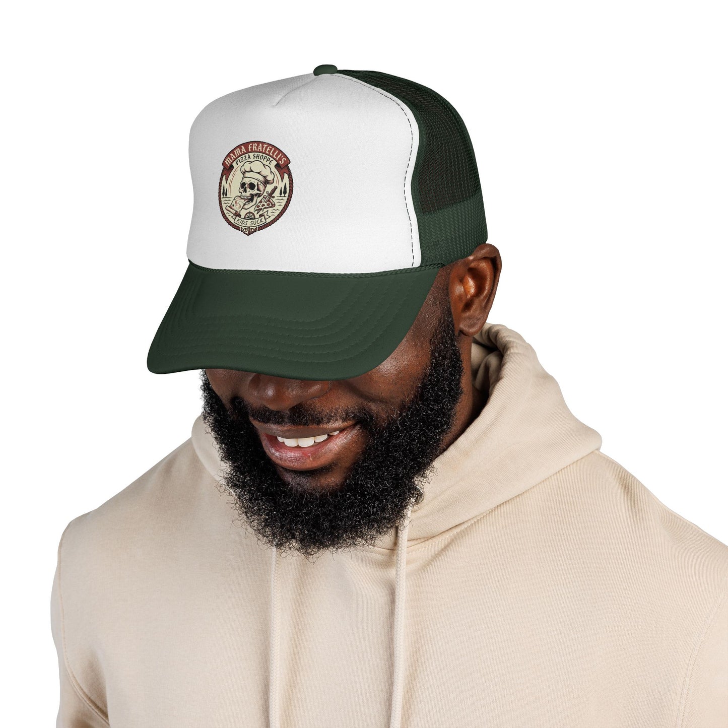 Mama Fratelli's Pizza Shoppe "Snapback Trucker" - 80's Retro Trucker Cap