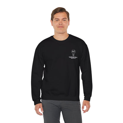 TeamThinkTank.ai Lightbulb Logo Crewneck Sweatshirt - Corp Logo