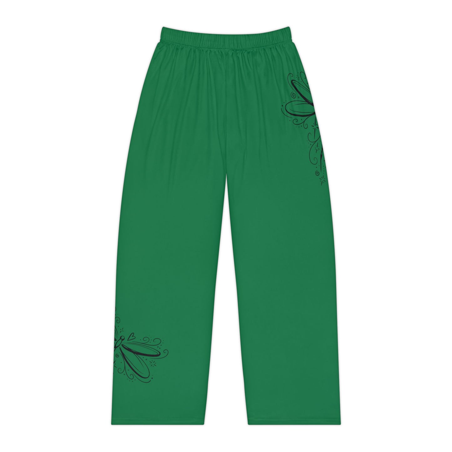 Dragonfly Women's Loungewear Pajama Bottoms - Shamrock Green