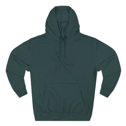 Dragonfly Minimalist Hoodie — Subtle Line Art Fleece Pullover