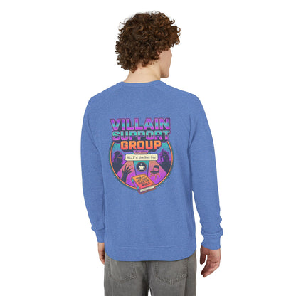 Villain Support Group Crewneck Sweatshirt – Retro Horror Comic Graphic