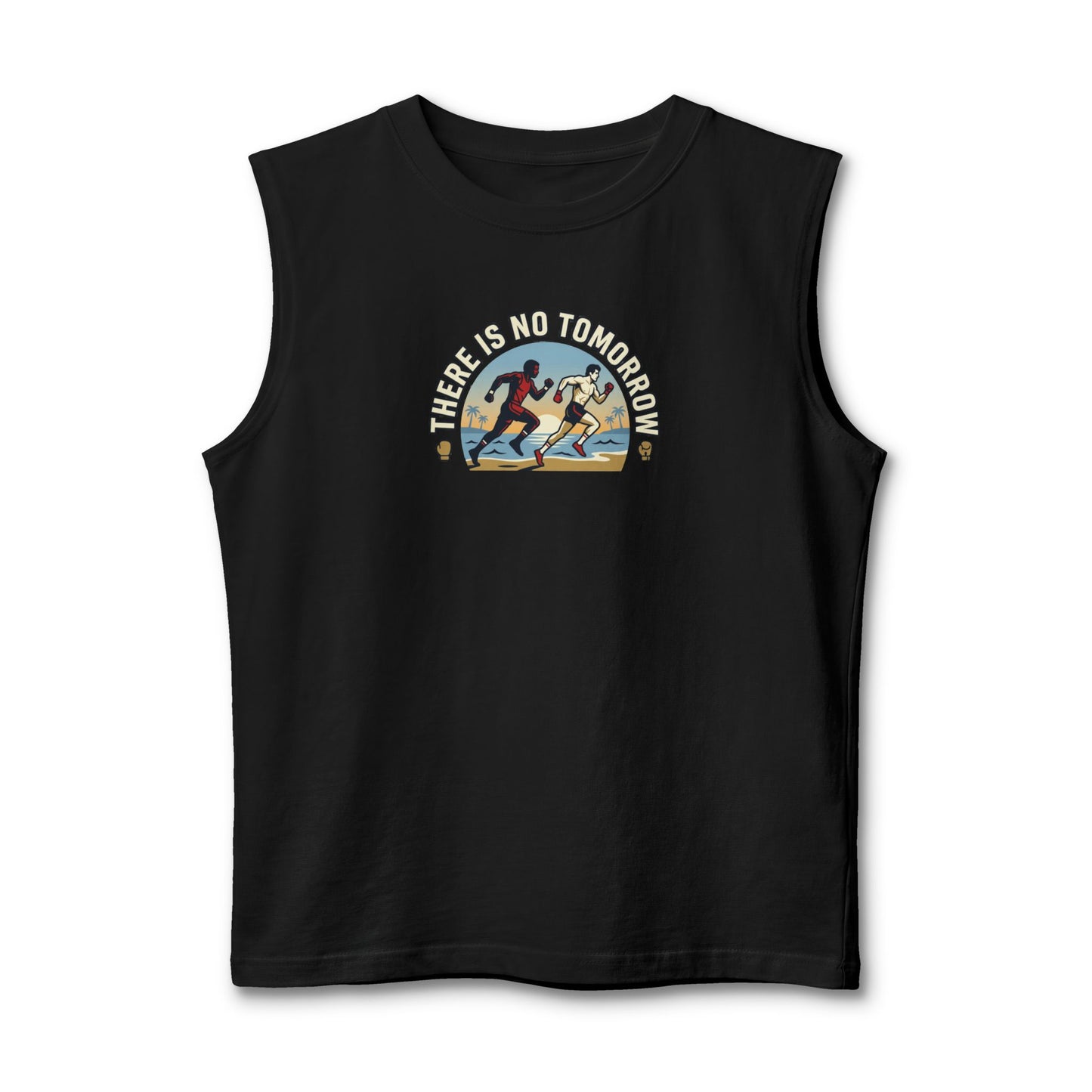 Muscle Tank — 'There Is No Tomorrow' Retro Running Graphic