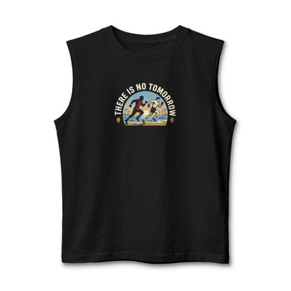 Muscle Tank — 'There Is No Tomorrow' Retro Running Graphic