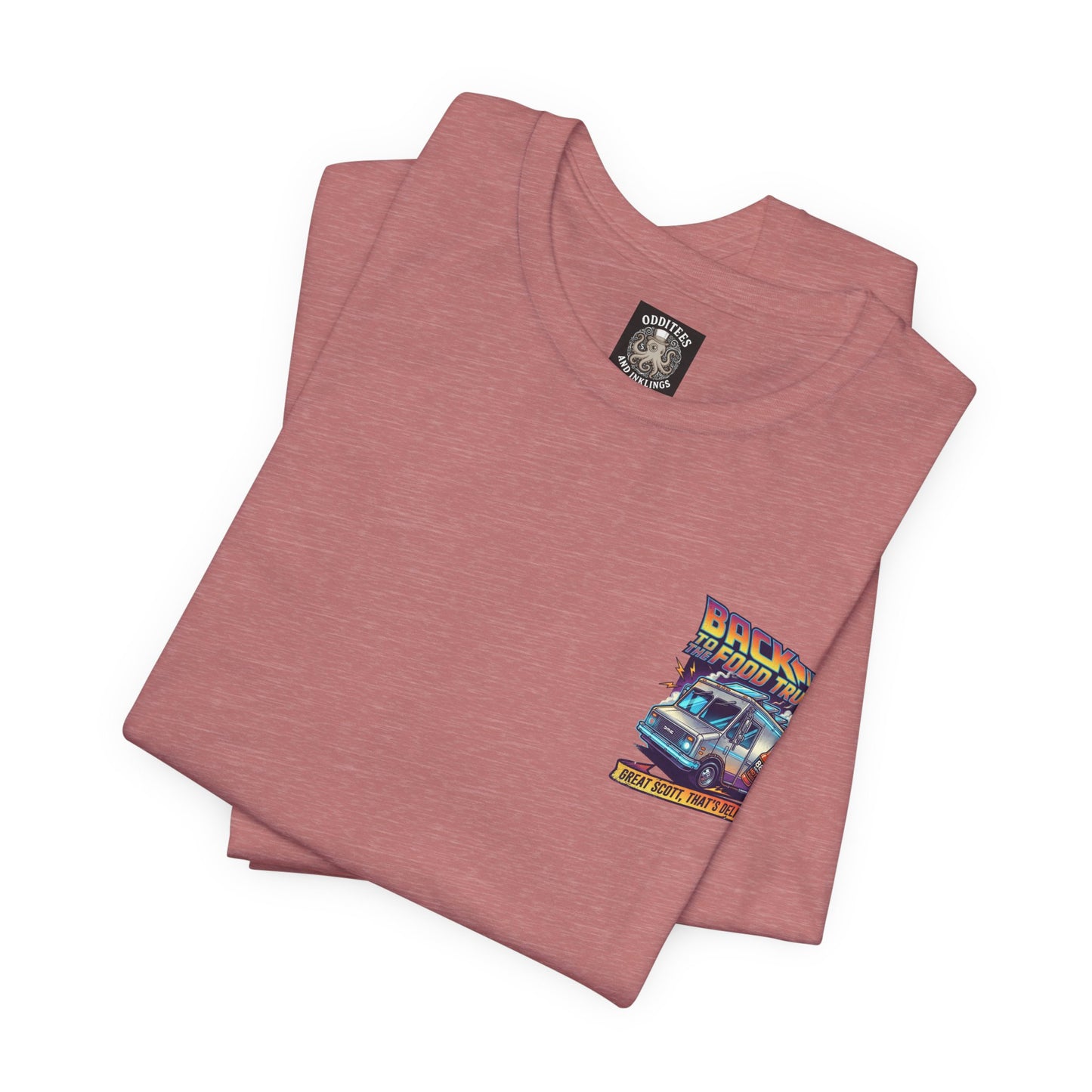 Back to the Food Truck Future Tee — 88mph Hot Sauce 80's Food Truck Graphic T-Shirt