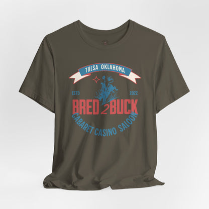 BRED 2 BUCK – Tulsa King Inspired Bull Riding Shirt | Western Cabaret Casino Saloon Tee