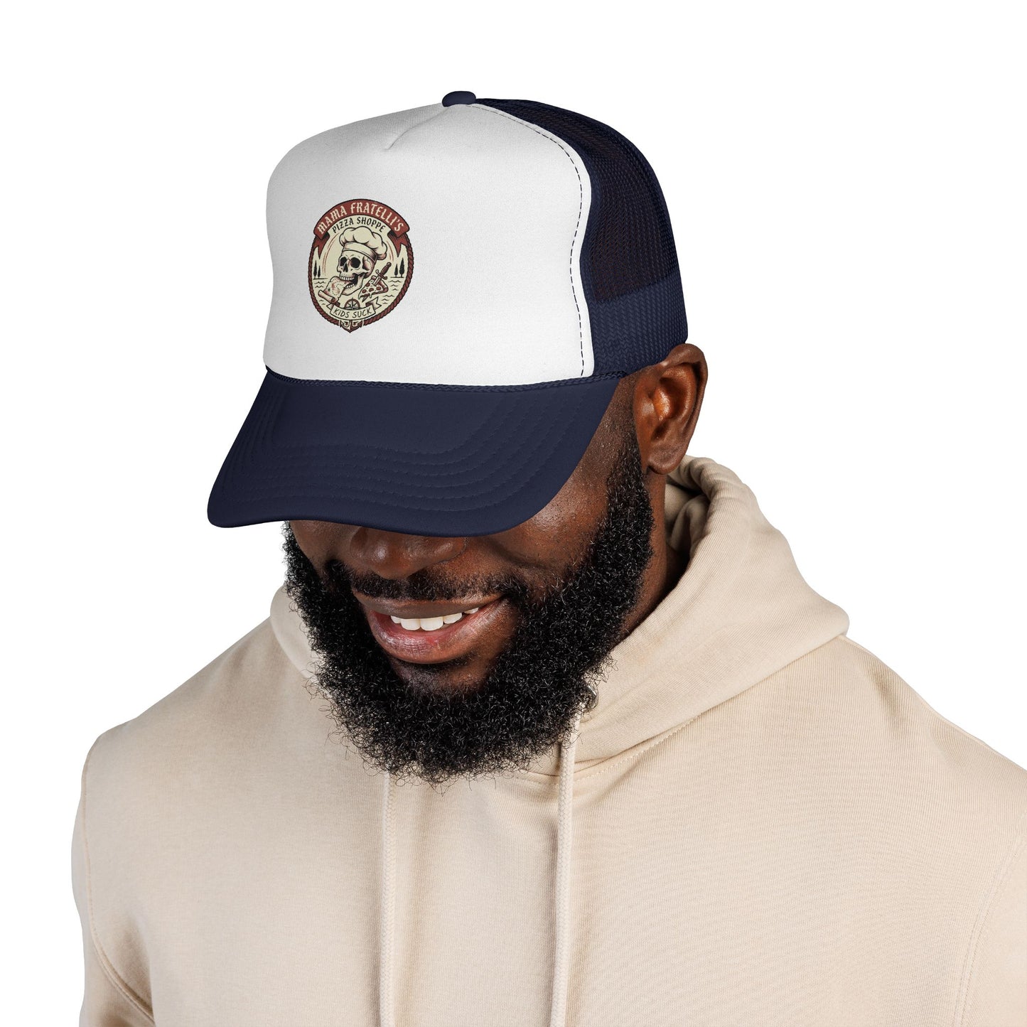 Mama Fratelli's Pizza Shoppe "Snapback Trucker" - 80's Retro Trucker Cap