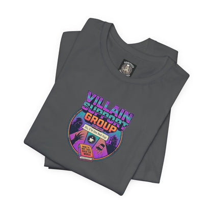 Villain Support Group T-Shirt — Funny Retro Supervillain Club Tee