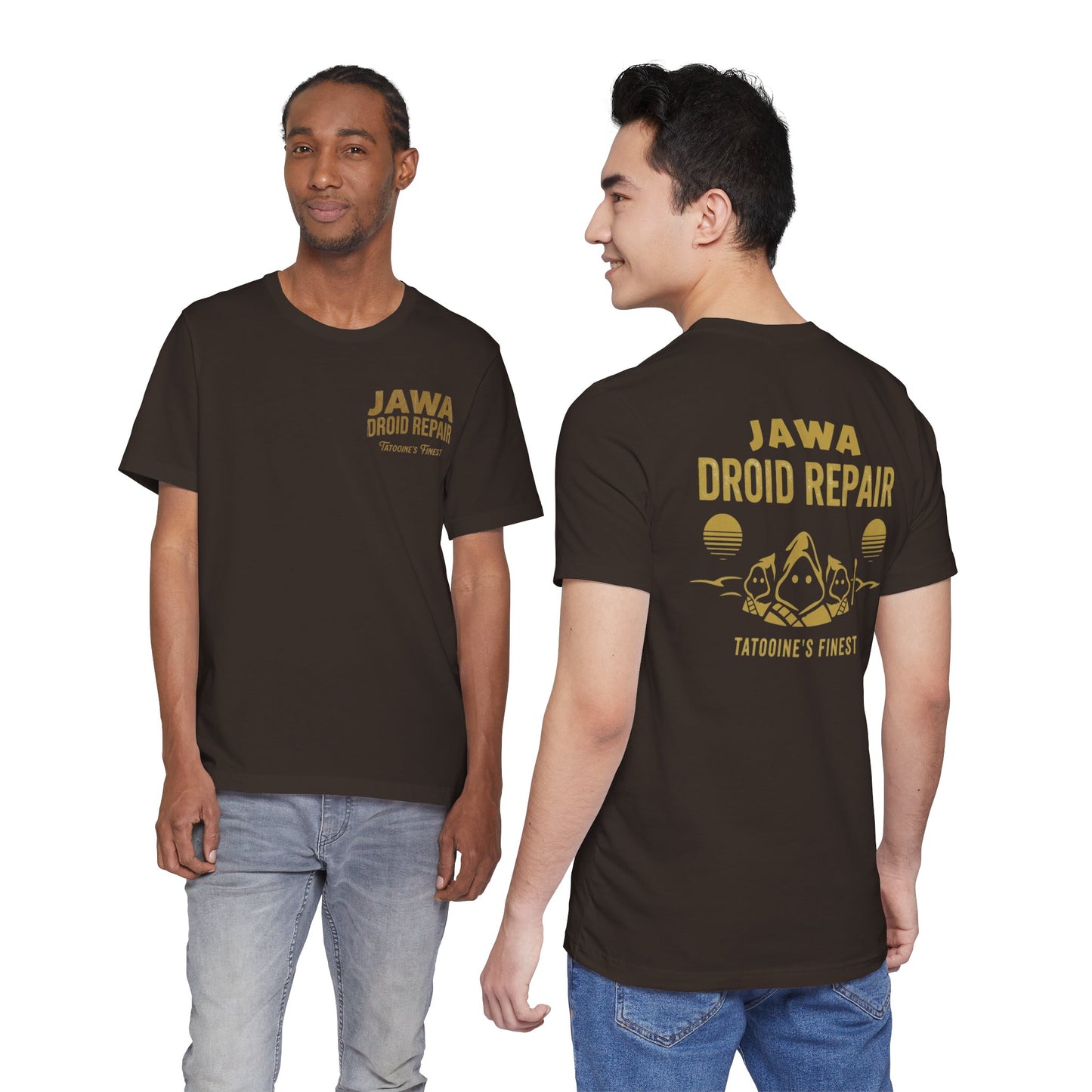 Jawa Droid Repair T‑Shirt — Tatooine’s Finest Vintage Sci‑Fi Star Wars Inspired Tee