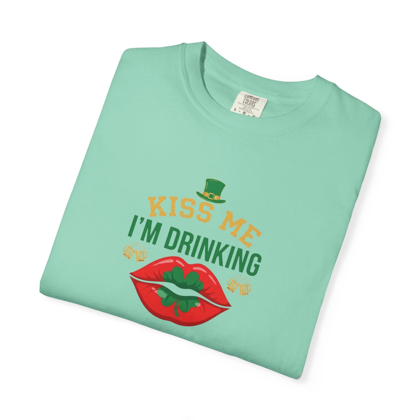 Kiss Me I'm Drinking St. Patricks Day T-Shirt — OddInk Seasonal Design
