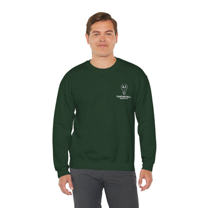 TeamThinkTank.ai Lightbulb Logo Crewneck Sweatshirt - Corp Logo