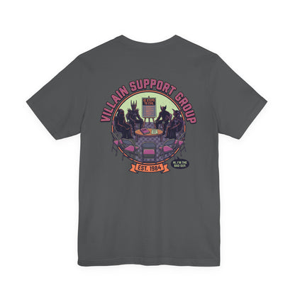 Villain Support Group T-Shirt — Funny Retro Supervillain Club Tee