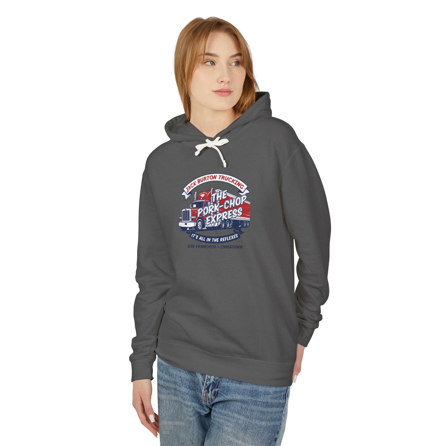 The Pork-Chop Express Hoodie — Retro Trucking Graphic Hooded Sweatshirt