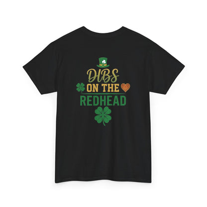 Dibs on the Redhead T‑Shirt — St. Patrick’s Day Shamrock OddInk Seasonal Designs Tee