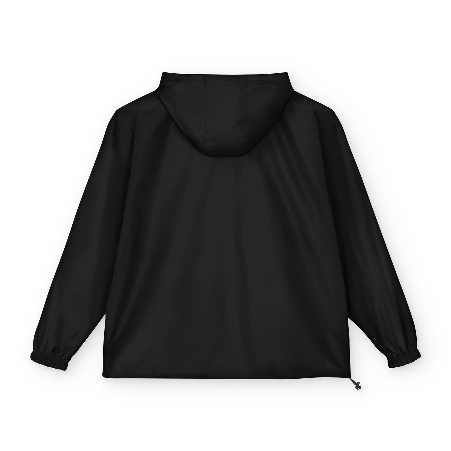 Anorak Jacket - Yellow Packable Hooded Windbreaker with Small Floral Patch